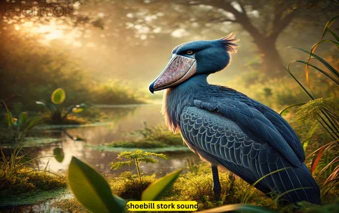 shoebill stork sound