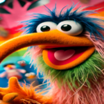 muppet with long hooked beak