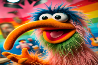 muppet with long hooked beak